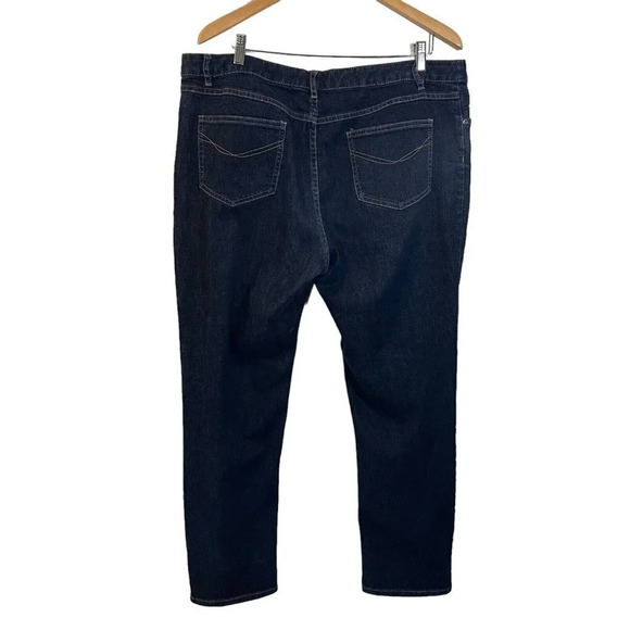 J. Jill Stretch Cotton Denim Jeans Plus Size 18 Authentic Fit Below Waist Bottom - Picture 2 of 7